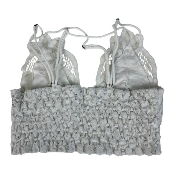 Free People White Floral Lace Adella Bralette XS - Picture 4 of 5
